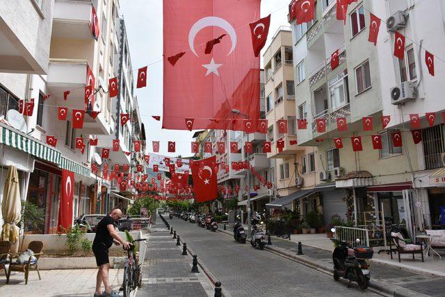 Marmaris'te o sokak 23 Nisan'a hazır