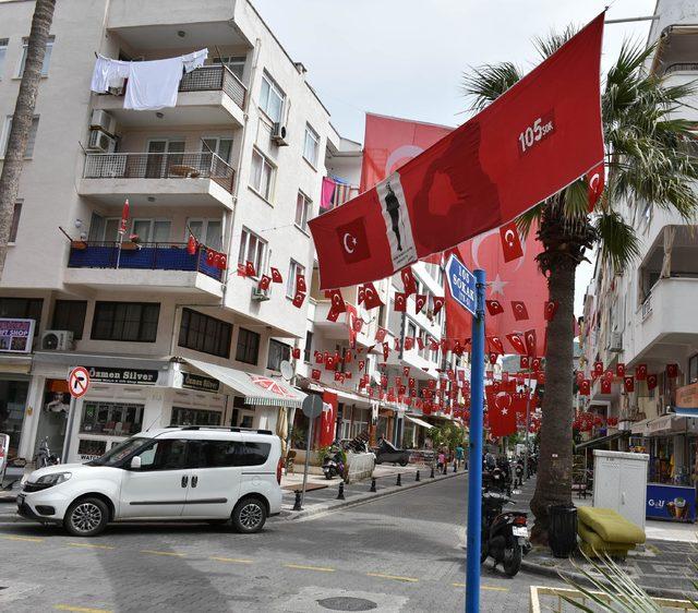 Marmaris'te o sokak 23 Nisan'a hazır