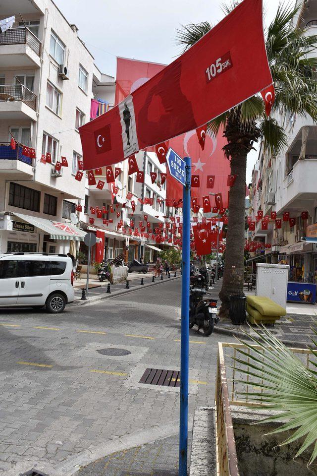 Marmaris'te o sokak 23 Nisan'a hazır