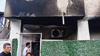 Klima patladı, evde yangın çıktı