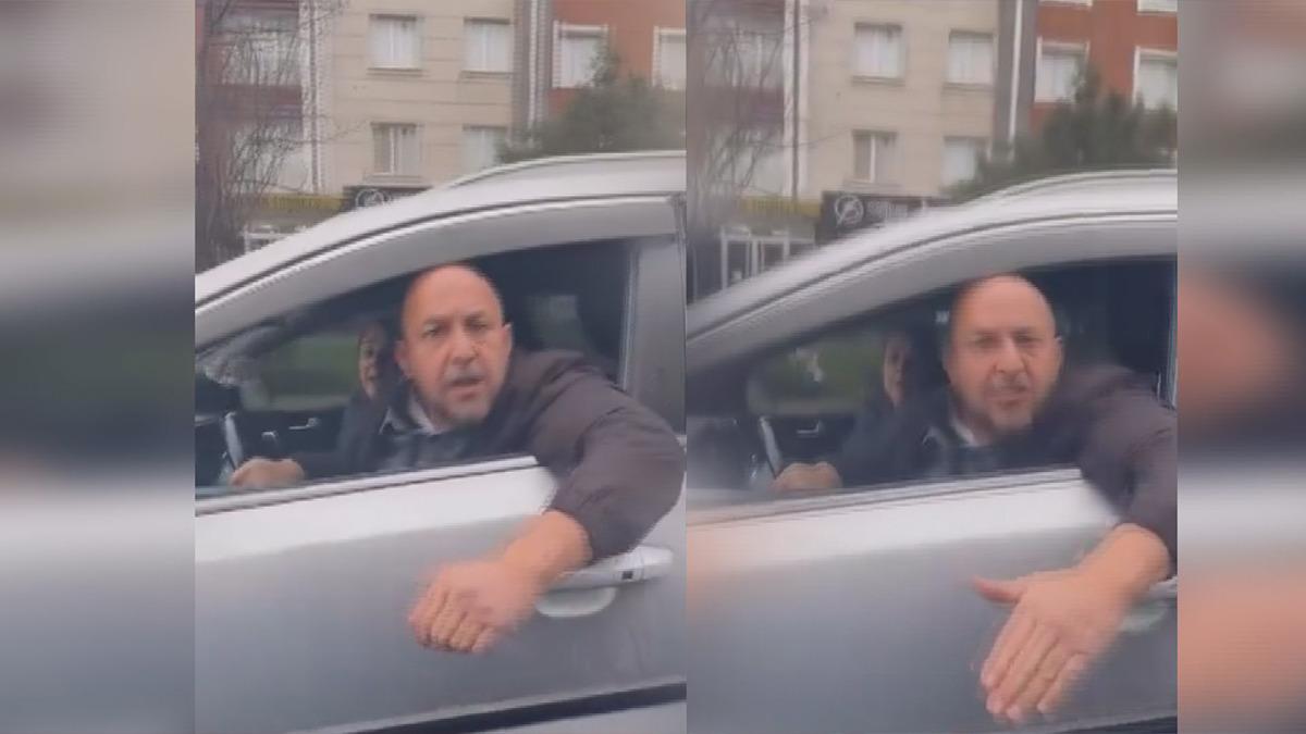 Trafikte korkunç olay: Araçta çocuğu olan kadının otomobiline saldırdı!