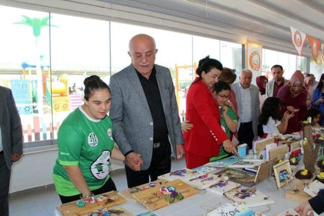 Down sendromlu çocuklar yararına resim sergisi ve kermes