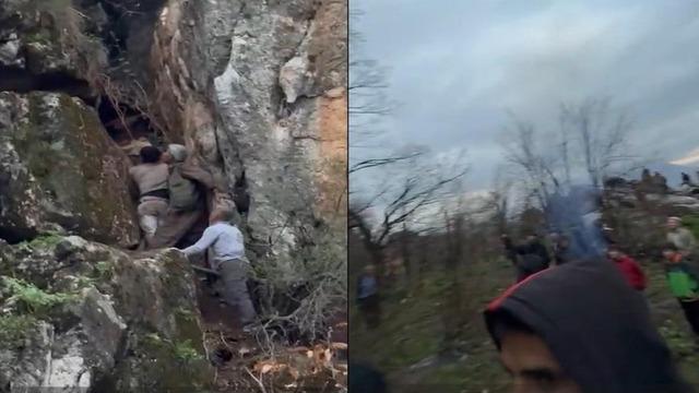 Derecik'te dağda mahsur kalan genç kurtarıldı