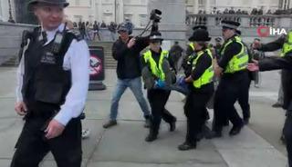 Londra polisinden Filistin&rsquo;e destek g&ouml;sterisine m&uuml;dahale: 212 g&ouml;zaltı