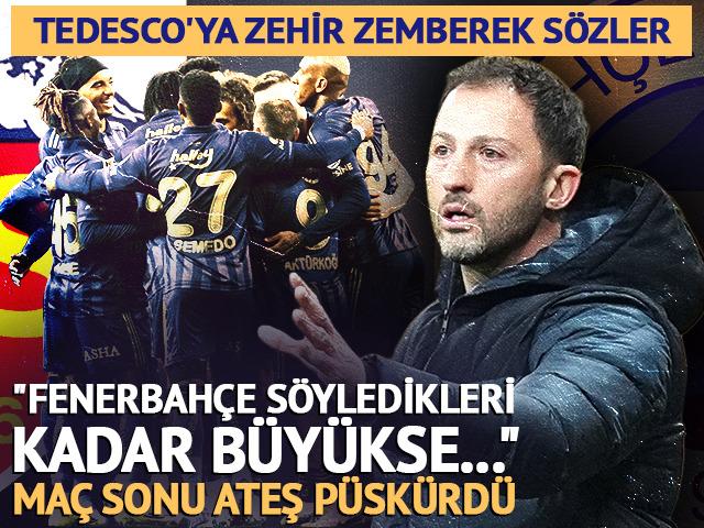 Ma&ccedil; sonu olay s&ouml;zler! "F.Bah&ccedil;e o kadar b&uuml;y&uuml;kse kupa kazansın!"