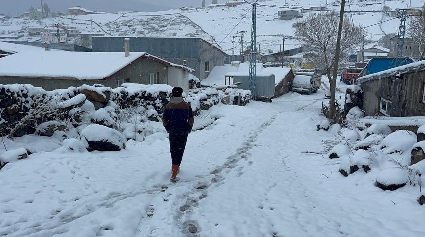 Erzurum, Kars ve Ardahan'da kar yağışı ve soğuk hava