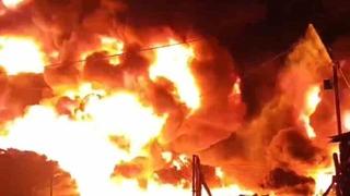 Sulama boruları alevlere teslim oldu