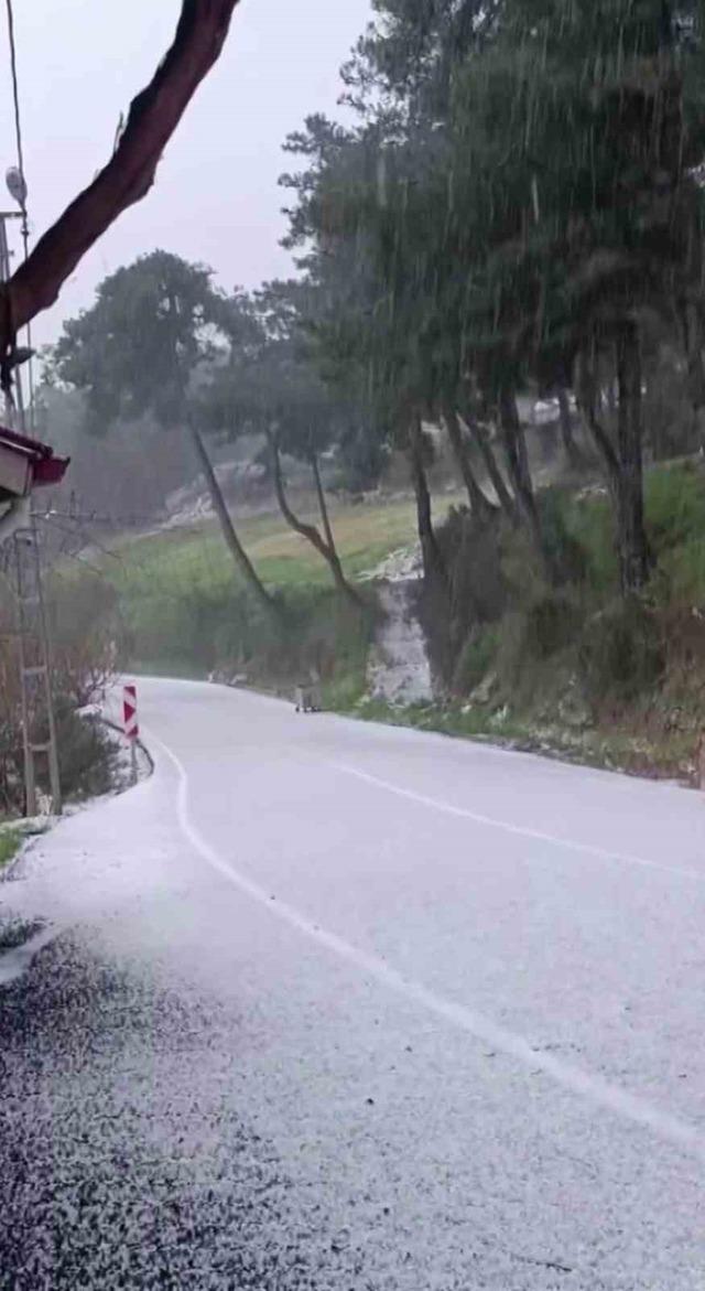 Dolu yağışı beyaza b&uuml;r&uuml;d&uuml; 2