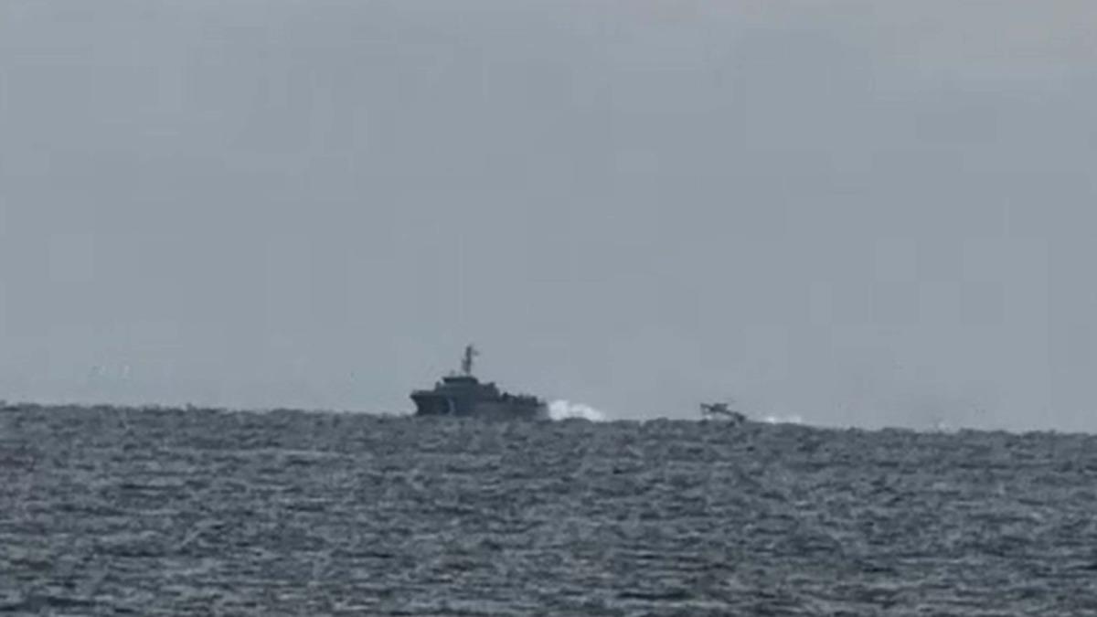 Türk Sahil Güvenliği, Yunan askeri botunu böyle kovaladı