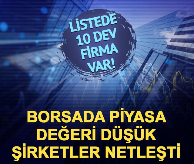Borsada piyasa değeri en düşük 10 şirketin güncel listesi
