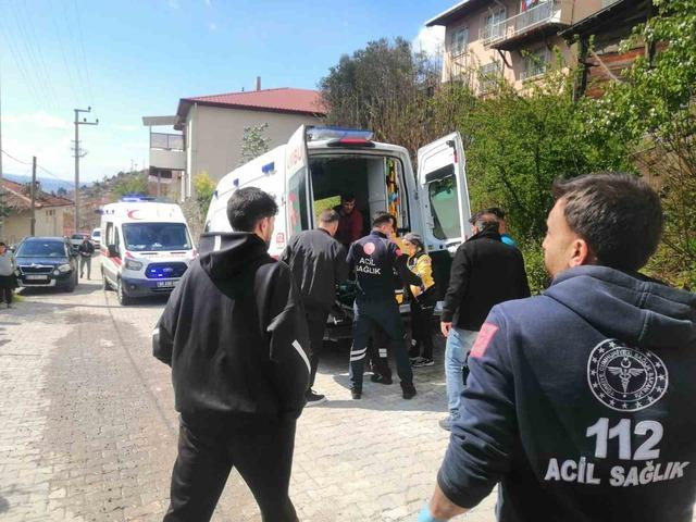 Komşusunu kurtarmak isterken yangının ortasında kaldı 2