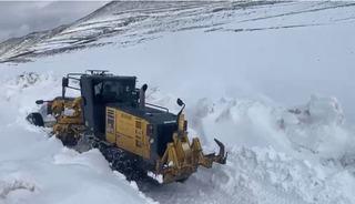 Iğdır&rsquo;da nisan ayında karla m&uuml;cadele