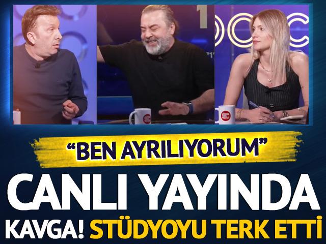 Emre Bol ile Evren Turhan canlı yayında kavga etti! St&uuml;dyoyu terk etti...