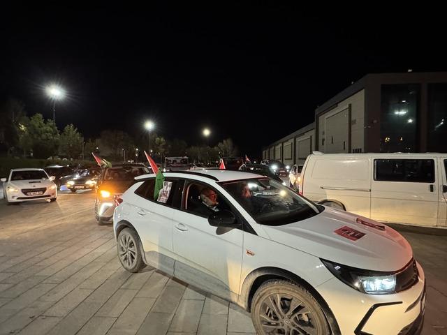 Malatya da, İsrail in Filistinli esirlere y&ouml;nelik "idam yasası" protesto edildi 1