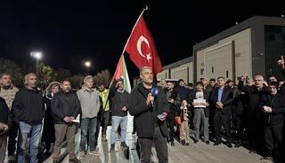 Malatya'da, İsrail'in Filistinli esirlere y&ouml;nelik "idam yasası" protesto edildi