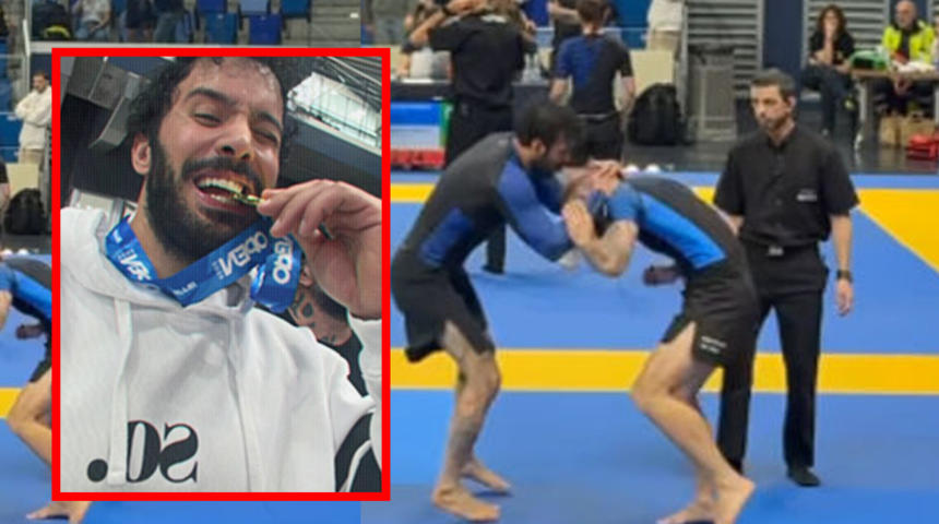 Barış Ardu&ccedil;'un Jiu-Jitsu şampiyonasında altın madalya kazandı