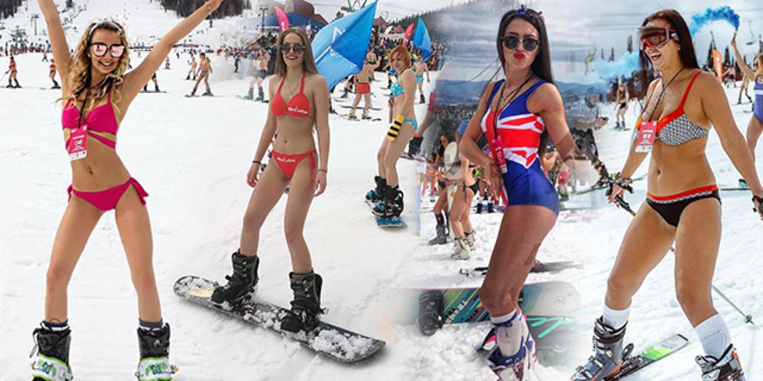 Rus kızların kayak rekoru