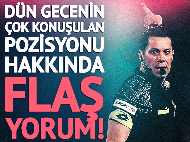 Galatasaray-Kocaelispor ma&ccedil;ının &ccedil;ok konuşulan pozisyonu i&ccedil;in Fırat Aydınus'tan flaş yorum!