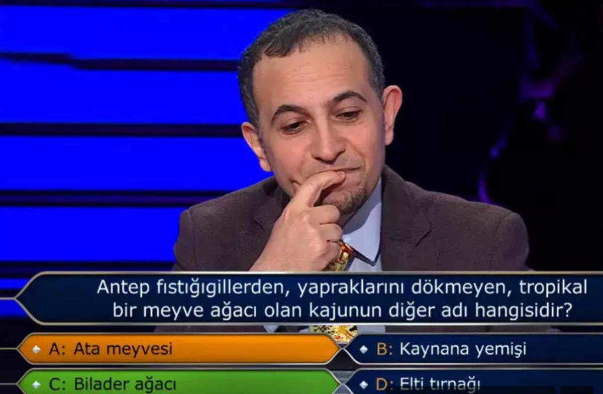 500 bin TL lik soru: Kajunun diğer adı nedir? 1