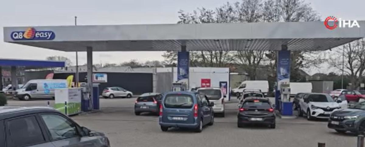 Yer: Bel&ccedil;ika! Akaryakıt istasyonlarında uzun kuyruklar: Zam haberini alan koştu 4