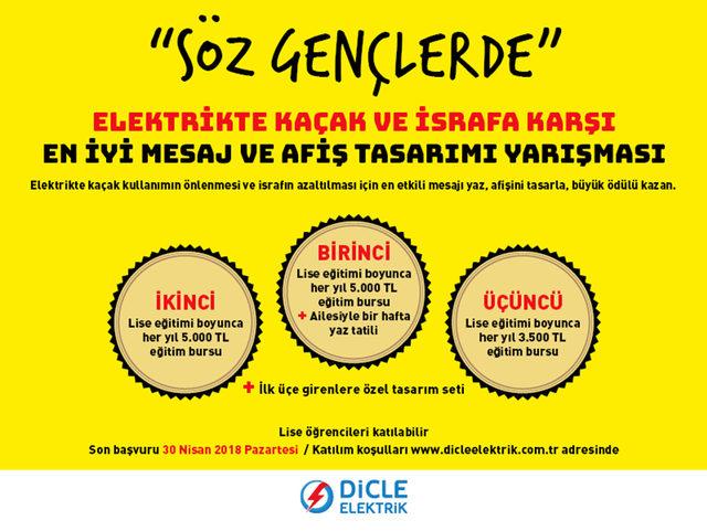 Dicle Elektrik’in 60 bin liralık ödüllerine son başvuru 30 Nisan 