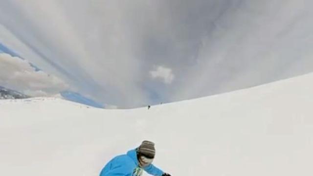 Giresun’da nisan ayında snowboard keyfi