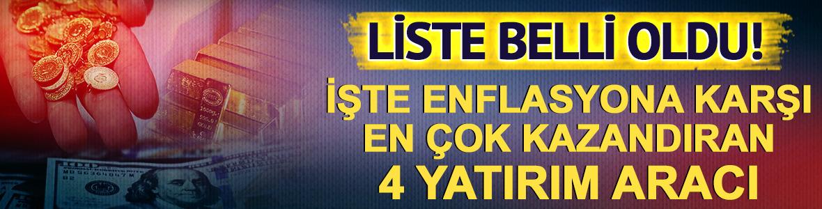 T&uuml;rkiye'de enflasyona karşı en &ccedil;ok kazandıran 4 yatırım aracı