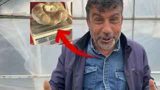 Pazar tezgahında gören inanamadı, telefonuna sarıldı! Tam 4 kilo