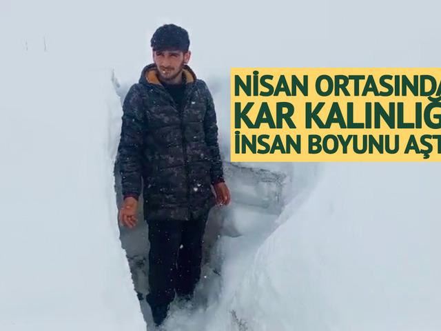 Nisan ortasında şaşırtan manzara!