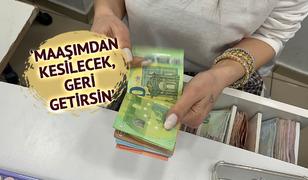 400 Euro bozdurmak isteyen m&uuml;şteriye fazla para verdi