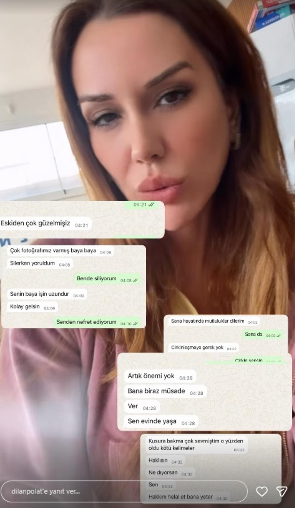 Engin Polat gelen yorumlara çok sinirlendi! 6 adam pavyona gitmişiz... Dilan Polat mesajları ifşa etti 4