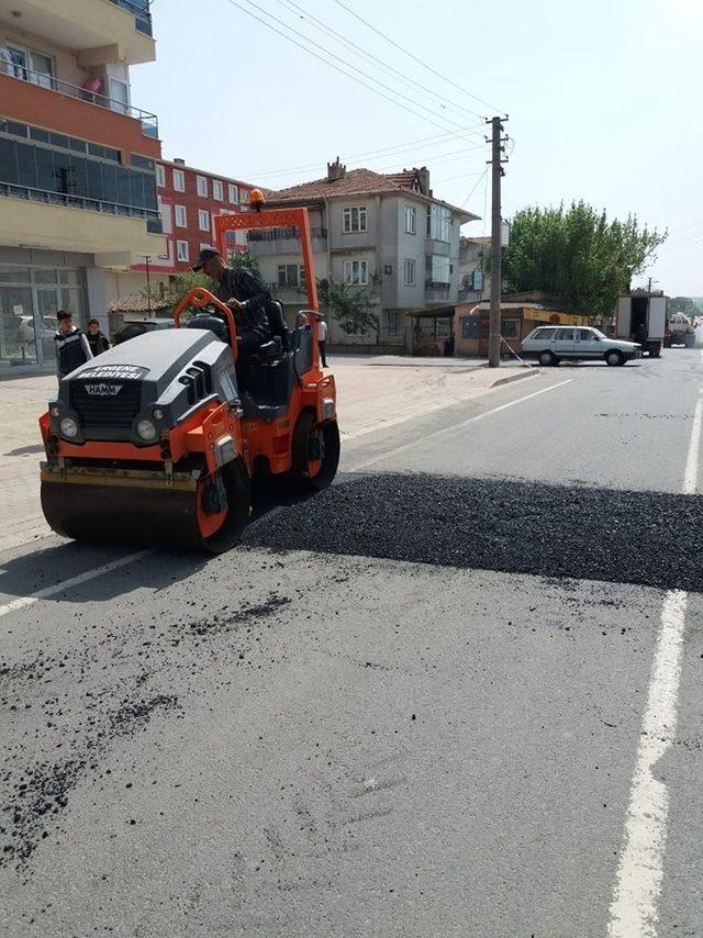 Ergene Belediyesinden hız kesici kasis çalışması