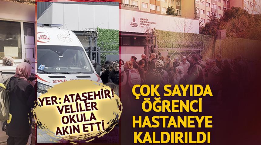 Yer: Ataşehir! &Ccedil;ok sayıda &ouml;ğrenci hastaneye kaldırıldı