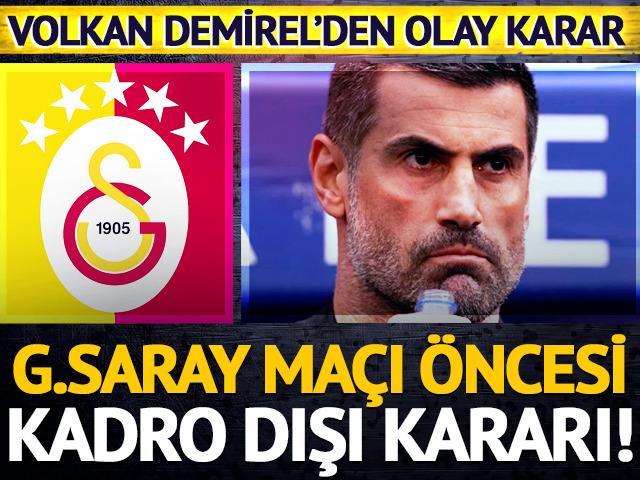 Galatasaray ma&ccedil;ı &ouml;ncesi Volkan Demirel, Onyekuru'yu kadro dışı bıraktı!