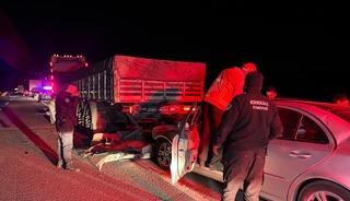 Kırıkkale&rsquo;de tıra &ccedil;arpan otomobilin s&uuml;r&uuml;c&uuml;s&uuml; yaralandı