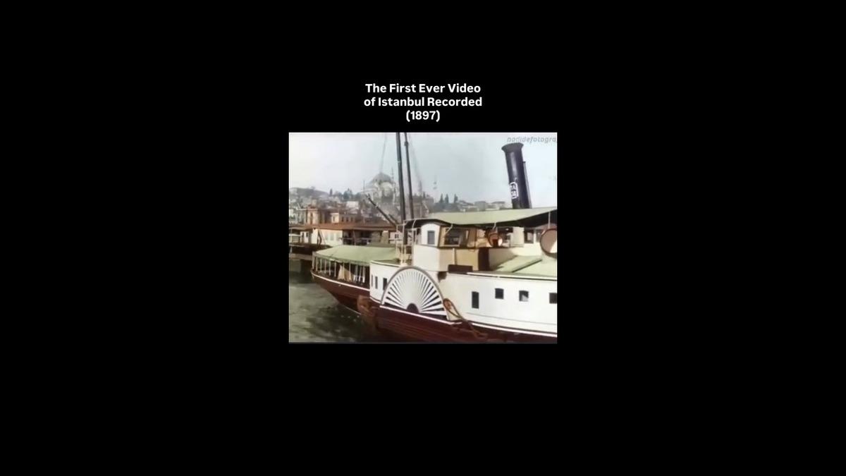 İstanbul&rsquo;un ilk videosu ortaya &ccedil;ıktı! 1897 yılına ait g&ouml;r&uuml;nt&uuml;ler şaşırttı 1