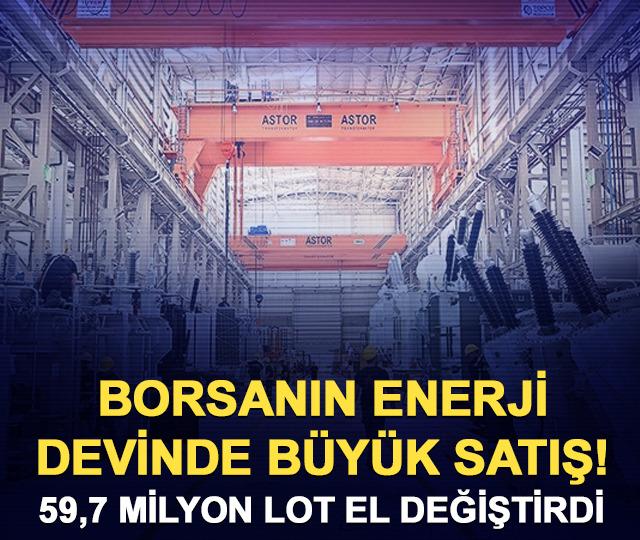ASTOR'da büyük satış! 59,7 milyon lot el değiştirdi
