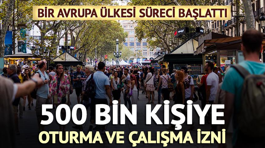 İspanya s&uuml;reci başlattı: 500 bin kişiye oturma ve &ccedil;alışma izni