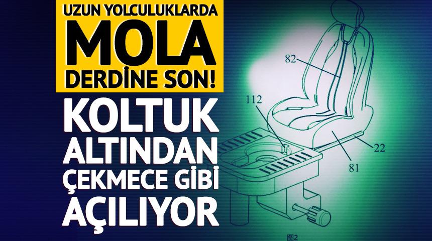 Koltuk altından &ccedil;ekmece gibi a&ccedil;ılıyor! Mola derdine son