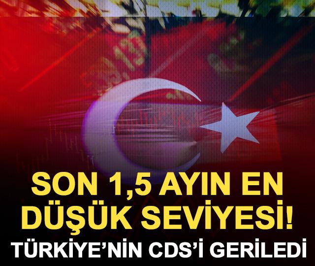 Son 1,5 ayın en düşüğü! Türkiye'nin CDS'i 230 baz puan geriledi