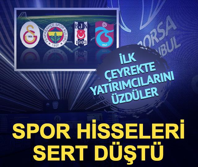 Borsada spor hisseleri ilk çeyrekte yüzde 16,1 geriledi
