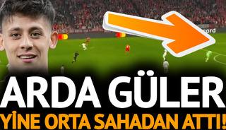 Arda G&uuml;ler, Şampiyonlar Ligi'nde yine orta sahadan attı! Bu sefer 35. saniyede...