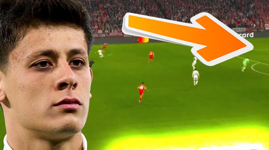 Arda G&uuml;ler, Şampiyonlar Ligi'nde yine orta sahadan attı! Bu sefer 35. saniyede...