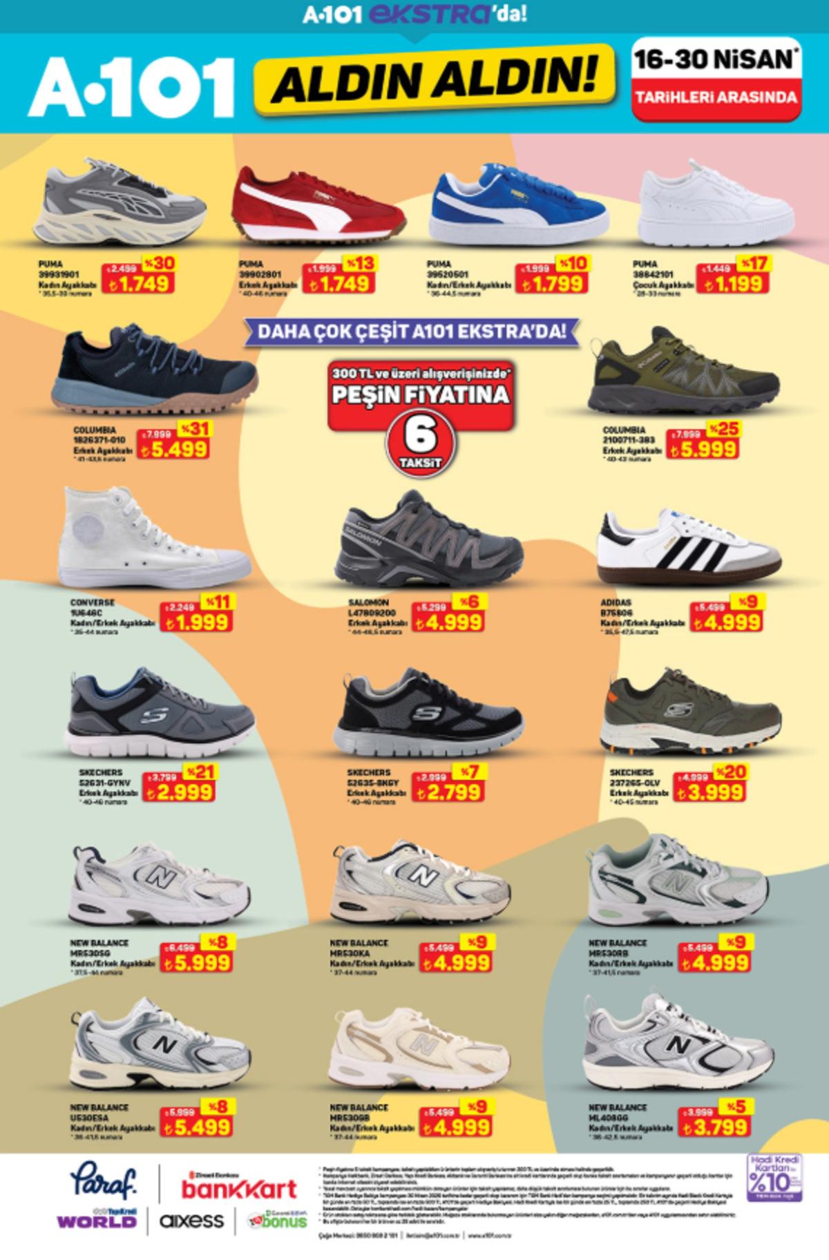 A101 e Columbia ayakkabı geliyor! 16 Nisan 2026 A101 kataloğu 20