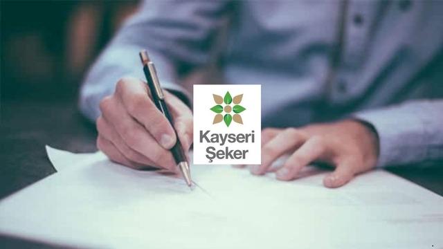 Kayseri Şeker (KAYSE) 5 milyar TL'lik anlaşmayı yaptı 