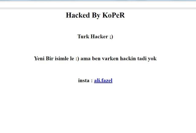 Üniversite otelinin internet sitesi hacklendi