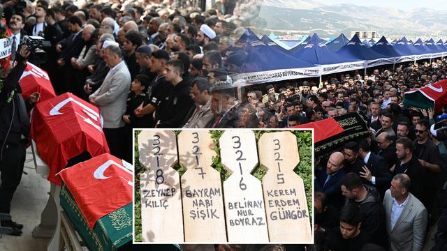 Okul saldırısında vefat edenler son yolculuğuna uğurlandı! Kahreden görüntüler: Sınıf arkadaşları yan yana toprağa verildi