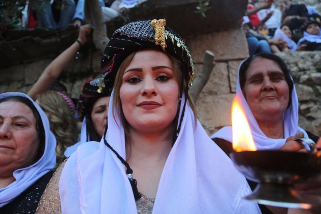 Ezidiler 'Kırmızı &Ccedil;arşamba Bayramı'nı kutladı 