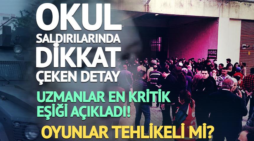 Okullardaki saldırıların perde arkası: En kritik eşik a&ccedil;ıklandı