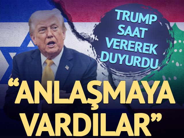 Trump duyurdu! İsrail ile L&uuml;bnan 10 g&uuml;nl&uuml;k ateşkes konusunda anlaştı